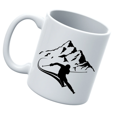 Run From The Avalanche White Coffee Mug